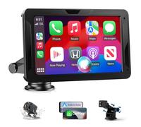 Alpinetech Android Auto Display & Carplay Display, 7 Zoll Car Play Android mit Rückfahrkamera IPS Touch Screen Bluetooth AUX FM Mirror Link Siri, Buddy Display für All Vehicles