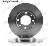 ALTE AUTOMOTIVE 2x Bremsscheibe hinten voll für Peugeot 306 206 Schrägheck 2D