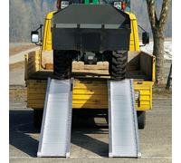 Verladeschiene-Aluminium L1980xFB226 mm ohne Rand Tragkraft 2770 kg/Paar