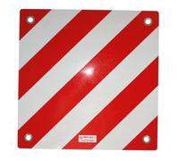 Alu Aluminium Warntafel Warnschild Anhänger Schild Fahrradträger 50x50 Italien