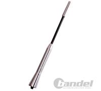 ALU DACHANTENNENSTAB MIT ZWEI ADAPTERN M5 UND M6 16cm AUTOANTENNE STABANTENNE