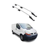 Alu Dachreling Querträger für Opel Vivaro 2001-2014 L1 Kurzer Radstand Grau