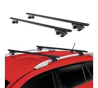 Alu Dachträger Grundträger für VW T-Roc A11 2017-2025 5 türig Schwarz ABE 2x
