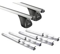 Alu Dachträger VDP VDP Fix&Slide Duo kompatibel mit für Nissan Qashqai II (ohne Reling) ab 14