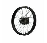 Alu Felge eloxiert 14 Zoll vorne Schwarz 12 mm Pit Dirt Bike Cross T2 - HMParts