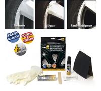 RAID HP Alu Felgen Reparatur Set Auto Felgendoktor KIT schwarz glänzend Neu