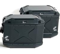 Koffer Hepco&Becker Xplorer 30 Links großes Logo, Farbe: Schwarz, Größe: 30L 30L Schwarz