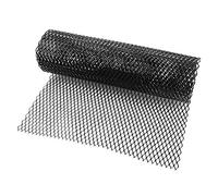 Alu Renngitter,Aluminium Racegitter Streckgitter,Universal Auto Car Grill Mesh Net Aluminiumlegierung Alu Kühlergrill Einsatz Blatt Gitter Körper Stoßstange Rauten Grill,100x33cm,Schwarz 6 X 12mm
