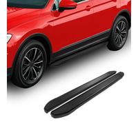 OMAC Alu Schweller Trittbretter kompatibel mit Ford Tourneo Courier 2014-2024 L1 Kurzer Schwarz