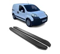 Alu Seitenschweller Trittbretter für Peugeot Bipper 2007-2024 Schwarz 2tlg