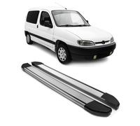 Alu Seitenschweller Trittbretter für Peugeot Partner 1996-2008 Silber 2tlg