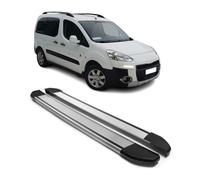 Alu Seitenschweller Trittbretter für Peugeot Partner Tepee 2008-2018 Silber 2tlg