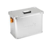 ALUBOX Motorradkoffer aus Alu M41 Liter Seitenkoffer Metallbox Kiste - 41 Liter Silber