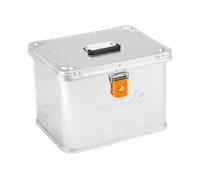 ALUBOX Motorradkoffer Helmkoffer Alu M35 Liter wasserfest abschließbar - 35 Liter 35 Liter Silber