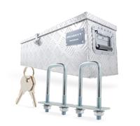 Alubox Transportbox Anhängerbox Deichselbox 80x22x22cm Aluminiumbox Kasten Kiste