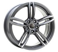 Avus Alufelge AF15 8x18 ET30 5x112 66,7 Anthracite Polished