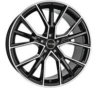 Avus Racing AF18 black polished 10.5x22" ET43 LK5 112 ML 66.7 Alufelgen 22 Zoll