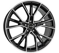 ALUFELGE AVUS AF18 FUR SEAT LEON 8.5X19 5X112 BLACK POLISHED G7X