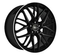 ALUFELGE AVUS AF19 FUR AUDI S6 8.5X19 5X112 BLACK POLISHED LIP F15