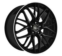 ALUFELGE AVUS AF19 FUR AUDI A8 7.5X17 5X112 BLACK POLISHED LIP RT5