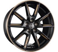 Borbet LX19, 8x19 5/112 ET40, black shiny gold face