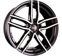 Dezent TR black polished 7.5x18" ET38 LK5 114.3 ML 71.6 Alufelgen 18 Zoll