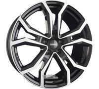 Alufelge DEZENT TV Einteilig DARK - Schwarz Frontpoliert 7.50 x 18 ET 49.00 5x108.00