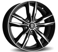 REDS Fast Matt Black Polished Alufelge 17 Zoll ET40 5x114,3 ML72,3