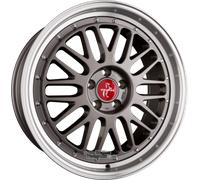 ALUFELGEN KESKIN, KT22 RETRO, 8,5X19 ET45 5X112 72,6, TITAN GREY LIP POLISH