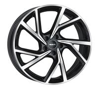 ALUFELGE MAK KASSEL FUR AUDI TT RS ROADSTER 8.5X19 5X112 BLACK MIRROR V1L