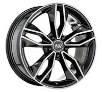 ALUFELGE MSW MSW 71 FUR AUDI A1 7,5X17 5X100 GLOSS DARK GREY FULL POLISHED S86
