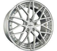 Oxigin, MP6, 9x20 ET25 5x120 76,9, silver brush, lip polish