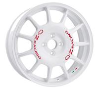 ALUFELGE OZ RACING LEGGENDA FUR DACIA DOKKER 7X17 4X100 RACE WHITE RED LETT NO8