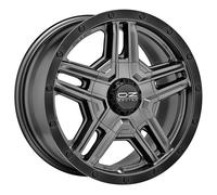 OZ RALLY ADVENTURE matt dark graphite black lip + rivets 8.0Jx17 5x160 ET45