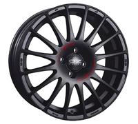 ALUFELGEN OZ, SUPERTURISMO GT, 6,5X15 ET37 4X100 68, MATT SCHWARZ MIT ROTER SCHRIFT
