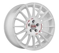 OZ SUPERTURISMO WRC race white + red lettering 7.0Jx16 4x100 ET37