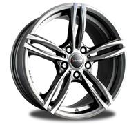 Alufelgen AVUS AC-MB3 18" 8J 5x120 ET 34 72.6 ANTRACITE DIAMANTATO
