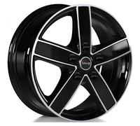 Alufelgen AVUS AC-V51 16" 6.5J 5x112 ET 50 66.6 BLACK POLISHED