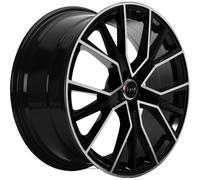 Alufelgen AVUS AF18 20" 8.5J 5x112 ET 20 66.6 BLACK POLISHED