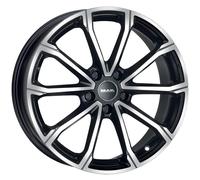 Alufelgen MAK DAVINCI 16" 6.5J 4x108 ET 37.5 63.4 BLACK MIRROR