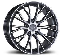 Alufelgen MAK MUNCHEN 18" 8J 5x112 ET 35 76 GUN METALLIC MIRROR