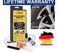 Alufelgen Reparatur DIY Set Silber Felgenreparaturset Kratzer Risse Dellen NEU