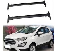 Aluminium, 2 Stück Autodachträger, Querträger, Geländerträger, Lastenträger, Abschließbarer Fahrradgepäckträger, Stützschienen, Reisezubehör, Für Fo-rd Ecosport 2013-2020,Bla-ck