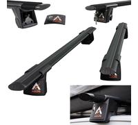 Alu Schwarz Dachträger für Hyundai i30 3 PD Cross Wagon ab 17 geschl Dachreling