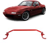 Aluminium Domstrebe Rot vorne 3tlg verstellbar für Mazda MX5 NA NB 89-00