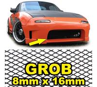 Aluminium Gitter Renngitter Wabengitter Racegitter 100X40cm 8x16mm Schwarz