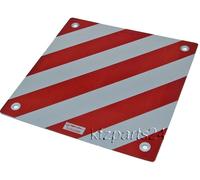 Aluminium Warntafel Italien rot/weiß