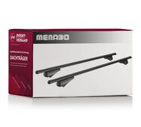 Alu Dachträger Tiger schwarz Relingträger 120 cm 75 kg für aufliegende Dachreling