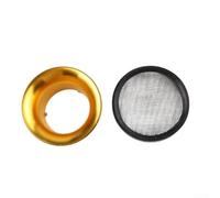 Aluminium-Vergaser-Luftfilter-Windschutz für 24 mm, 26 mm, 28 mm, 30 mm Carb Oko für Keihin kompatibel, Rot, Blau, Gold, Silber (Gold)