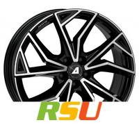 Alutec, ADX.02, 7,5x18 ET45 4x108 63,4, diamant schwarz frontpoliert